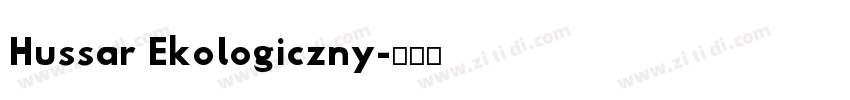 Hussar Ekologiczny字体转换